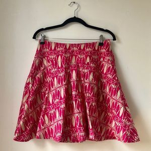 H&M hi-rise tribal skater skirt